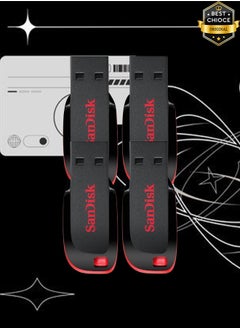 Buy 4 Pieces SanDisk Curzer Blade USB 2.0 Flash Drive 32GB in Saudi Arabia