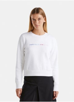 Buy Logo Print Long Sleeve Sweatshirt in Egypt