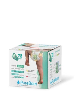 Buy Pure Born Baby Dry Pull Up Diapers. Size -6 72 Pieces in UAE