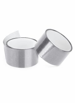 اشتري Window Screen Repair Kit, 2 Pcs Strong Adhesive & Waterproof Fiberglass Covering Mesh Tape في السعودية