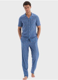 اشتري Nightwear Shirt & Trouser Set في الامارات