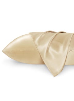 Buy Satin Pillowcase For Hair And Skin Queen - Champagne Gold Silky Pillowcase 20X30 Inches - Satin Pillow Cases Set Of 2 With Envelope Closure  Similar To Silk Pillow Cases  Gifts For Women Men in UAE