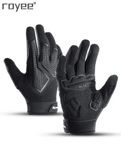 Buy Cycling Gloves Bike Gloves for Men,  Breathable Shock-Absorbing Gel pad Touch Screen for Bicycling &Running& Driving in Saudi Arabia