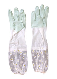 Buy Cleaning and Washing Waterproof Gloves For Kitchen Dish Washing MultiColour in Egypt