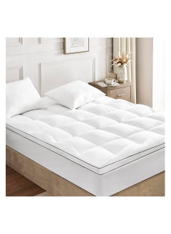 اشتري PIONEER CLASSIC HOTEL QUALITY WHITE 200 X 200 X 7CM HOTEL QUALITY MATTRESS TOPPER WITH BLACK PIPING في الامارات