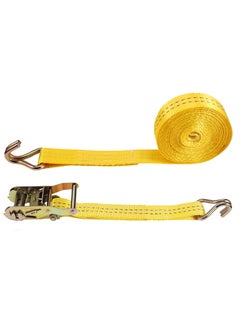 Buy Winner Heavy Duty Ratchet Cargo Tie Down Straps, 4400lbs Break Strength - 1.5" x 20' Cargo Straps with Steel Dual J-Hooks for Moving, Hauling, Securing Cargo (Yellow) in Saudi Arabia