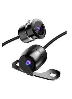 Buy 2-in-1 Reverse Backup Camera 170° Viewing Angle Multi-Function Car Reversing Front View Side View Rear View Camera in UAE