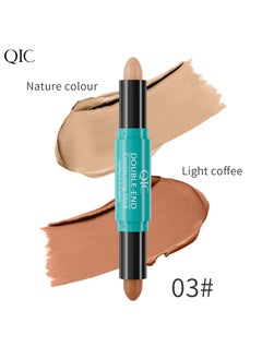 Buy 2-in-1 Highlighter Contour Stick,Cool Toned Contour Stick,Makeup Highlighter Stick,Long Lasting Waterproof Bronzer Contour Pencil,Travel Cream Face Shaping Stick,03 in Saudi Arabia