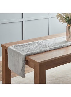 Buy Faux Rabbit Fur Table Runner 180x40 cm in Saudi Arabia