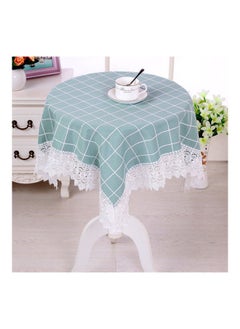 اشتري European Square Lattice Round Table Cloth في الامارات