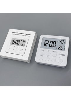 Buy Indoor & Outdoor Temperature & Humidity Monitor, Digital Indoor & Outdoor Thermometer, Accurate Desktop with Temperature, Humidity & Clock in UAE