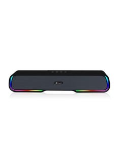 Buy Kisonli LED-913 Portable Rechargeable Battery Powered Soundbar bluetooth gaming colorful light speaker with RGB light (Black) in Egypt