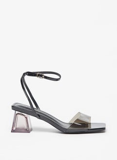 Buy Women Ankle Strap Sandals with Block Heels and Buckle Closure in Saudi Arabia
