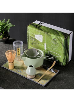Buy Matcha Green Tea Set 7Pcs, Matcha Whisk Set,Include Matcha Bowl,Bamboo Matcha Whisk,Scoop,Whisk Holder,Stainless Steel Tea Sifter,Tea Making Kit in Saudi Arabia
