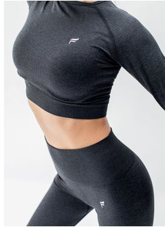 Buy Coco Activewear Long Sleeve Set With Leggings Black in UAE