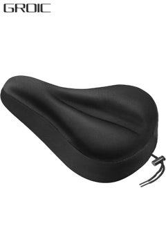Buy Bike Seat Cover Padded Bicycle Saddle Covers, Most Comfortable Exercise Bike Seat Cushion Cover, Soft for Spin Cycling Class Mountain Stationary Bikes,Water&Dust Resistant Cover in UAE