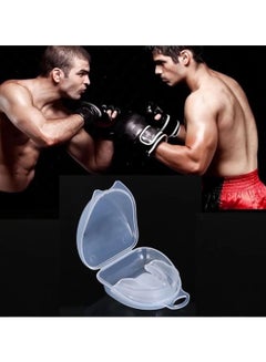 Buy SportQ Clear Silicone Youth Sports Mouth Guard, Kids Double Color Mouth Guard for Football Basketball Boxing MMA Hockey with Free Case in Egypt