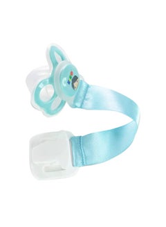 Buy Pacifier With Holder ( 0 M+)-Blue in Saudi Arabia