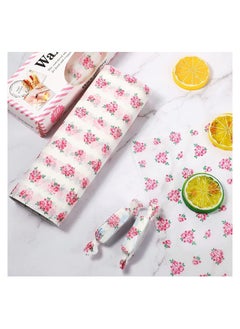 اشتري 50 Sheets Of Waterproof Wax Paper Food Picnic Paper Waterproof Dry Hamburger Paper في الامارات