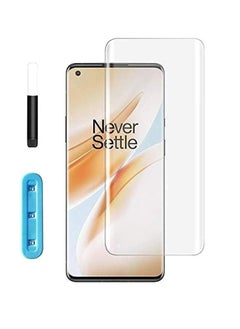 اشتري Full Glass Screen Protector For Oneplus 8 Tempered Glass Full Glue Cover Screen Protector For Oneplus 8 Screen Glass Film في مصر