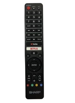 اشتري Replacement Remote Control Fit for Sharp AQUOS Smart TV with YouTube Netflix في الامارات