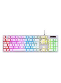 Buy L200 RGB Keyboard 104-Key Wired Gaming Keyboard Backlit Led Keyboard Mechanical Keyboard RGB Backlit Gaming Keyboard USB Wired with ABS Pudding Keycaps for PC-connected TV in Saudi Arabia