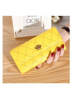 Buy Womens Wallet PU Leather Long Wallet For Women Card Holder Organiser in UAE