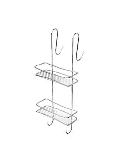 Buy 2-Tier Anti Corrosive Hanging Shower Caddy Silver 62 x 25 x 10 cm in Saudi Arabia