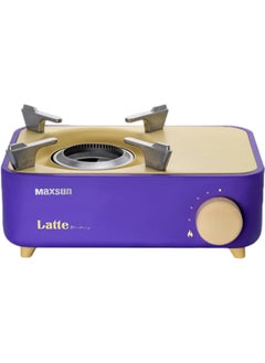 Buy Maxsun Latte Small Portable Burner Stove Outdoor Camping Gas Maxsun Latte Mini Stove Purple in UAE