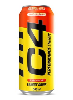 Buy Cellucor C4 Original Carbonated Orange Slice 500 ml in UAE