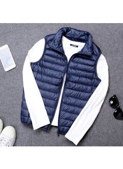 Buy Couples Casual Puffer Vest New CollectionNavy blue men's vest Navy blue men's vest in UAE