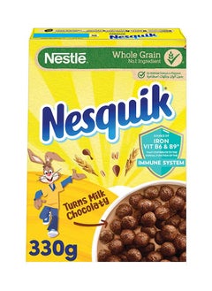 Buy Nesquik Whole Grain Chocolate Cereal 330g in UAE