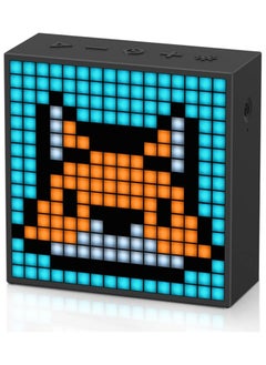 اشتري Divoom TimeBox Evo - Pixel Art Bluetooth Speaker with 16x16 LED Display APP Control - Cool Animation Frame & Gaming Room Setup & Bedside Alarm Clock- Black في السعودية