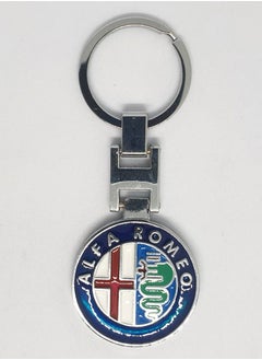 Buy Zinc Alloy Metal 3D Logo Keychain For Alfa Romeo in UAE