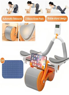 Buy Exercise Machine Roller For Fat Burning with Elbow Support Mat Phone Holder And Timer in UAE