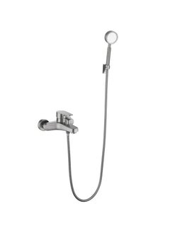 Buy Bathroom Faucet Shower Set 304 Stainless Steel Brushed Surface Treatment in Saudi Arabia