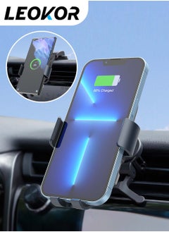 Buy Wireless Car Charger for Samsung Galaxy Z Flip 5, (Dual Coils) Fast Charging Phone Car Mount for Air Vent Dashboard for Samsung Galaxy Z Flip 4/3/2, IPhone 15 in Saudi Arabia