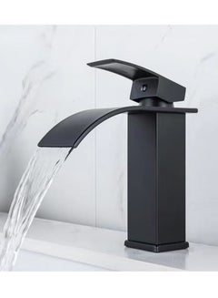 Buy Bathroom Basin Faucet Waterfall Deck Mounted Cold and Hot Water Mixer Basin Faucet Bathroom Sink Deck Faucet in Saudi Arabia