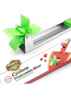 اشتري Watermelon Windmill Cutter Slicer [Original] - Auto Stainless Steel Melon Cuber Knife - Fun Fruit Vegetable Salad Quickly Cut Tool, Best Gift For Girls Mom Friends, Must Have Kitchen Gadget في السعودية