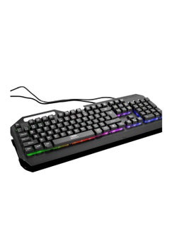 Buy XO Wired Keyboard Mechanical KB-01 Black Metal RGB in UAE