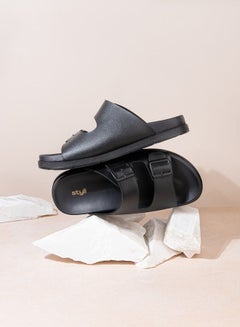 Buy Buckle Double Strap Comfort Sandals in Saudi Arabia