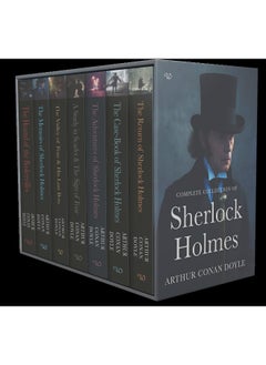 اشتري Sherlock Holmes Series Complete Collection 7 Books Set by Arthur Conan Doyle (Return,Memories,Adventures,Valley of Fear & His Last Bow,Case-Book,Hound of Baskerville & Study in Scarlet & Sign of Four) في الامارات