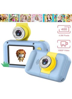 Buy Upgrade Children's Camera 2.4inch Mini HD 1080P Rechargable Built-in 1000mAh Battery Rotatable Children Digital Camcorders Ideal Gift For Girls Age 2-8 Blue in Saudi Arabia