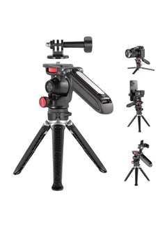 Buy NEEWER Mini Tripod for Camera and Phone with Handle/Phone Holder/Action Camera Adapter/360° Pan & Tilt, Vlog Selfie Stick Stable Grip Compatible with iPhone GoPro Galaxy Pixel DSLR Camera, TS003 in UAE