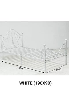 Buy Steel Bed With Thick Steel Base 190*90cm in Saudi Arabia