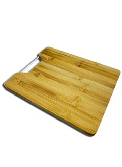 Buy Bamboo Cutting Board With Metal Handle 32cmx25cmx2cm in UAE