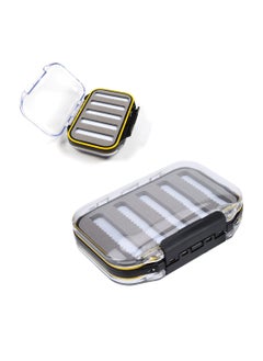 اشتري Fishing Tackle Boxes, Double Side Plastic Fly Fishing Baits Box, Foam Padded Lures Holder Case, Transparent Lid Fly Fishing Lures Box, Waterproof Seal, Fishing Accessories في السعودية