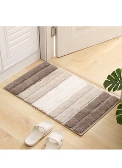 اشتري Non-Slip Fluffy Soft Plush Microfiber Washable Quick Dry Ultra Shaggy Bath Mats For Tub Bathroom Rugs Bath Mat في الامارات