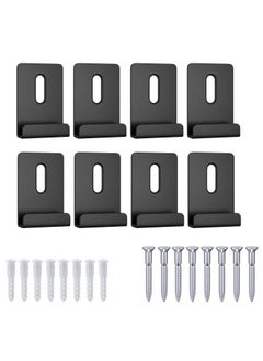 Buy 8 Pcs Metal Mirror Clips, Wide Channel Heavy Duty Hanger Clip Kit, Large Retainer Clips with Screws for Wall Mounting Mirrors, Frameless Billboards, Tile Displays in Saudi Arabia