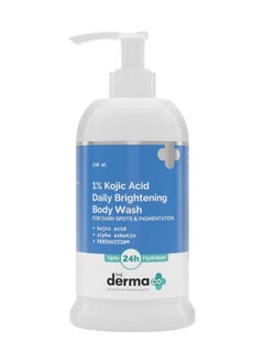 Buy The Derma Co 1% Kojic Acid Daily Brightening Body Wash with Alpha Arbutin For Dark Spots & Pigmentation - 250ml in UAE